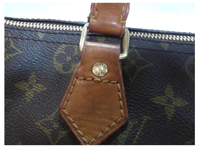 Mala Louis Vuitton Speedy 30 Monogram Marrom Monograma - vista 4
