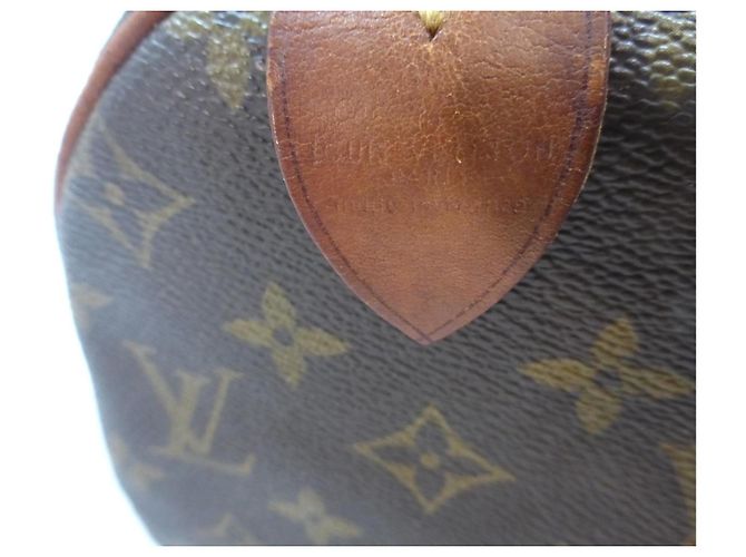 Mala Louis Vuitton Speedy 30 Monogram Marrom Monograma - vista 6