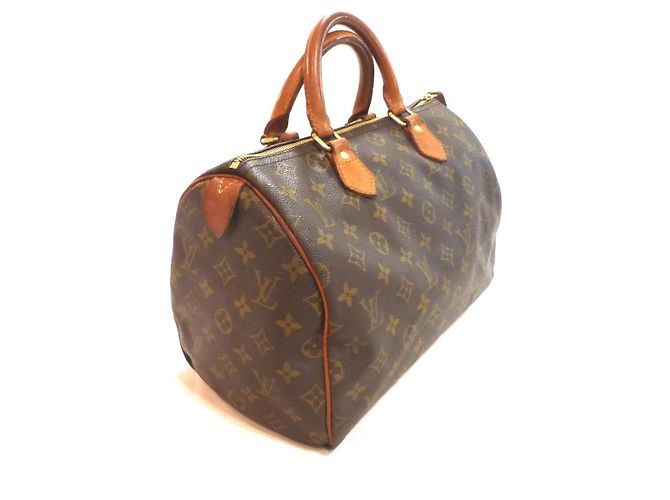 Mala Louis Vuitton Speedy 30 Monogram Marrom Monograma - vista 7