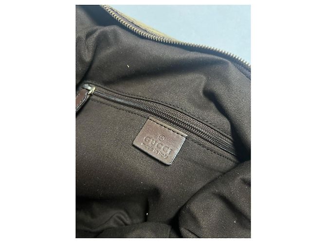 Gucci Bamboo Bar Tote Borsa Monogram Beige/Marrone - vista 9