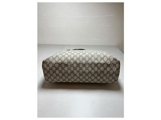 Borsa Gucci Ophidia Shopping Tela GG Supreme Beige/Grigio - vista 6