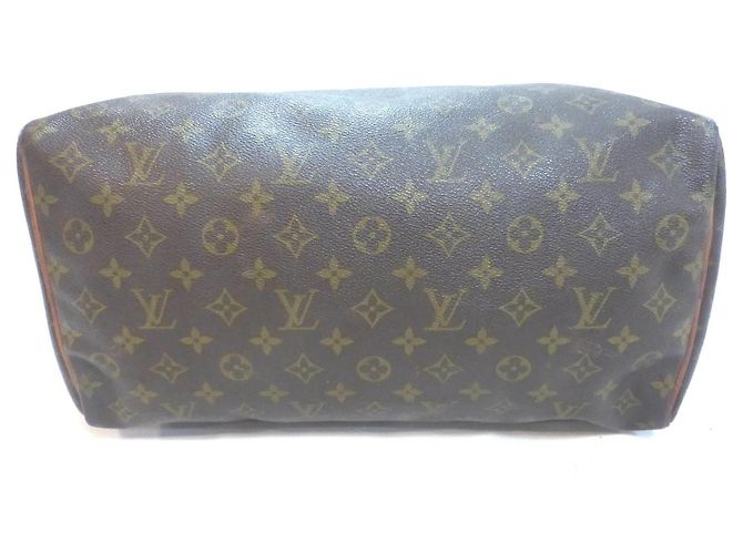Mala Louis Vuitton Speedy 35 Monogram Marrom Monograma - vista 14