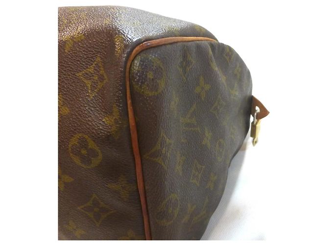 Mala Louis Vuitton Speedy 35 Monogram Marrom Monograma - vista 15