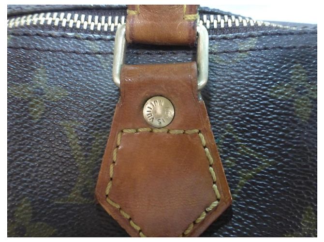 Mala Louis Vuitton Speedy 35 Monogram Marrom Monograma - vista 4