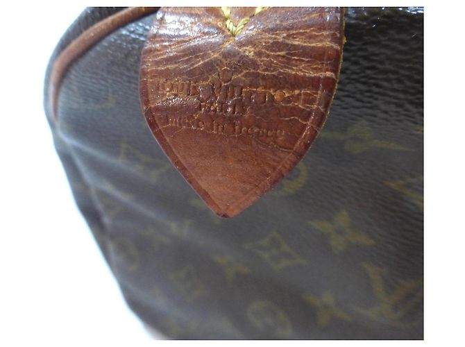 Mala Louis Vuitton Speedy 35 Monogram Marrom Monograma - vista 6