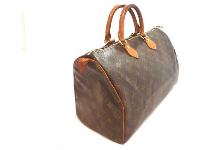 Mala Louis Vuitton Speedy 35 Monogram Marrom Monograma - vista 7