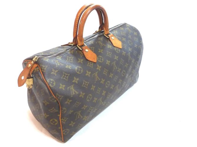 Louis Vuitton Speedy 40 Monogram Handbag Brown - view 10