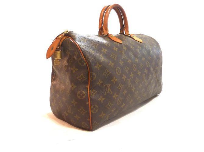 Louis Vuitton Speedy 40 Monogram Handbag Brown - view 11