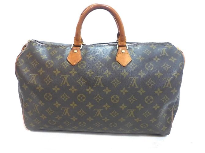 Louis Vuitton Speedy 40 Monogram Handbag Brown - view 12