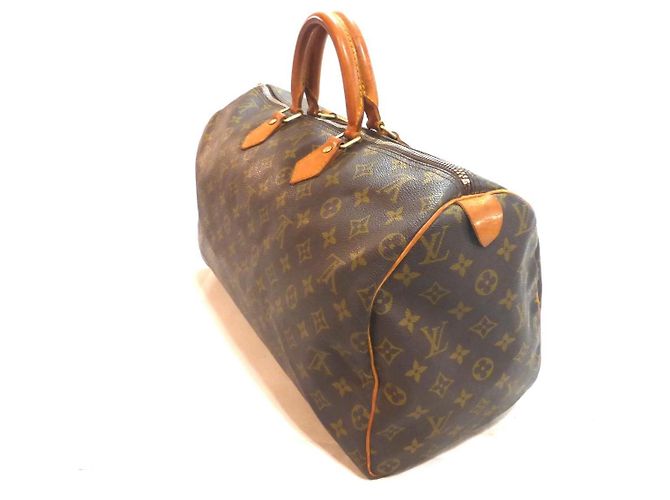 Louis Vuitton Speedy 40 Monogram Handbag Brown - view 13