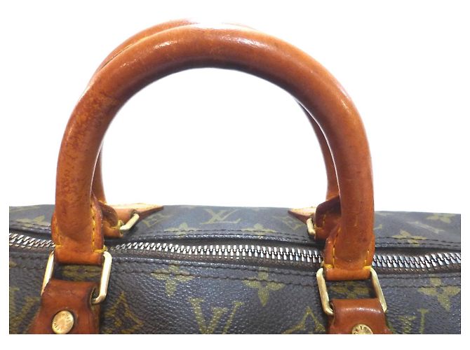 Louis Vuitton Speedy 40 Monogram Handbag Brown - view 4