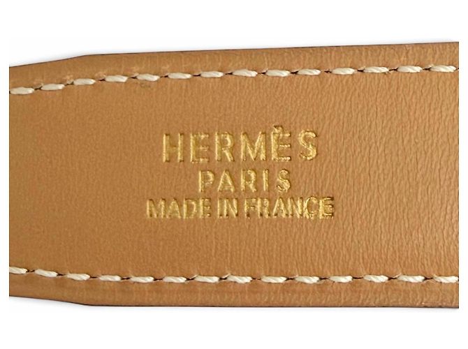 Hermès Hermes Vintage Mini Constance Wendelgürtel aus Leder Braun Schwarz - Ansicht 11