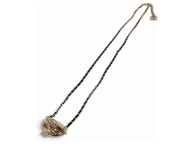 Chanel B23S Coco Mark Lip Motif Necklace Black - view 5