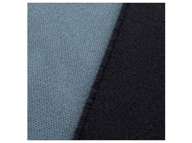 Stola Louis Vuitton in lana e cashmere blu navy - vista 5