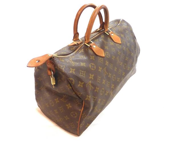 Mala Louis Vuitton Speedy 40 Monogram Marrom Monograma - vista 10