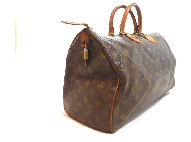 Mala Louis Vuitton Speedy 40 Monogram Marrom Monograma - vista 11