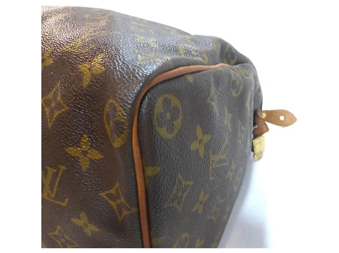 Mala Louis Vuitton Speedy 40 Monogram Marrom Monograma - vista 15