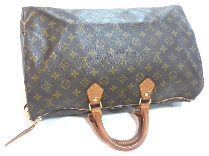 Mala Louis Vuitton Speedy 40 Monogram Marrom Monograma - vista 16