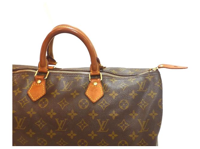 Mala Louis Vuitton Speedy 40 Monogram Marrom Monograma - vista 4