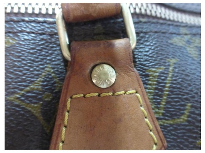 Mala Louis Vuitton Speedy 40 Monogram Marrom Monograma - vista 5