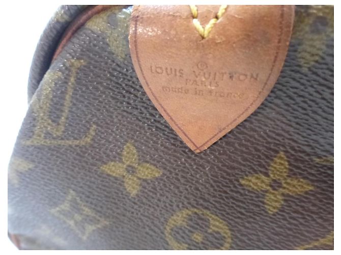 Mala Louis Vuitton Speedy 40 Monogram Marrom Monograma - vista 7