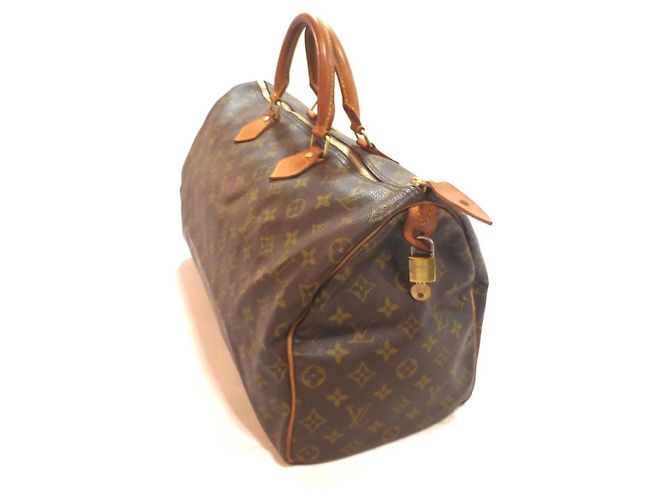 Mala Louis Vuitton Speedy 40 Monogram Marrom Monograma - vista 9