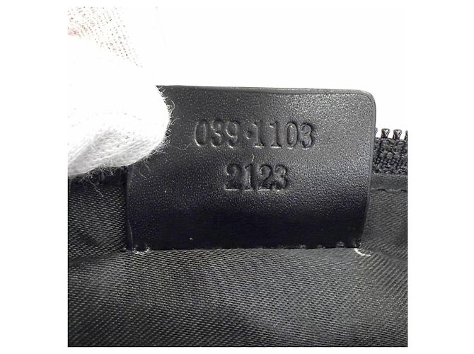 Pouch accessori in pelle e tela GG Vintage di Gucci Marrone scuro - vista 12