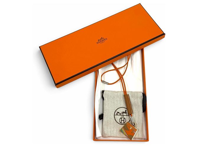 Hermès Collana HERMES Kelly H Vibration Curiosité Arancione - vista 2