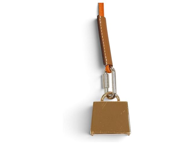 Hermès Collana HERMES Kelly H Vibration Curiosité Arancione - vista 4