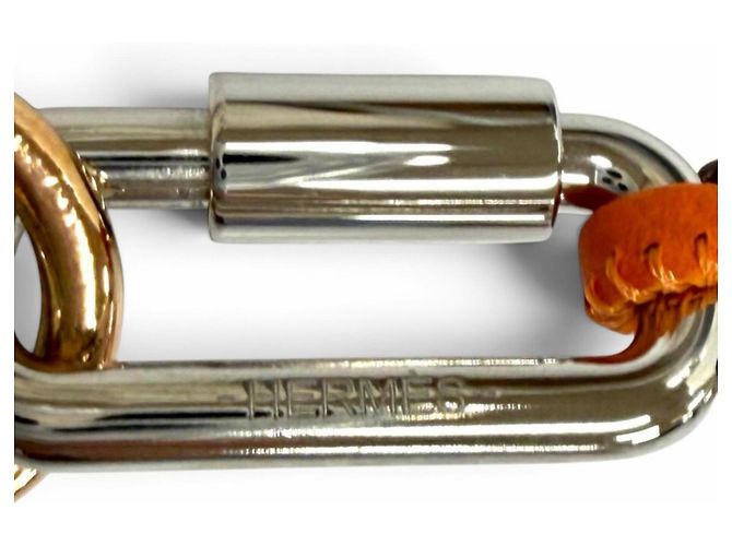 Hermès Collana HERMES Kelly H Vibration Curiosité Arancione - vista 7