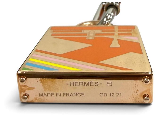 Hermès Collana HERMES Kelly H Vibration Curiosité Arancione - vista 8