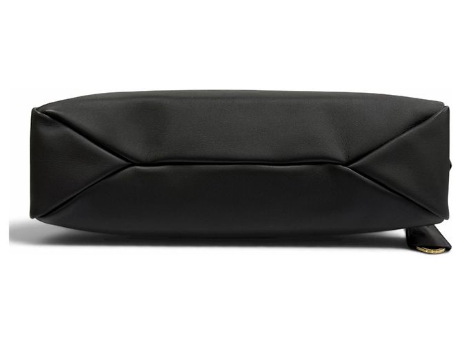 Bolsa de Ombro Prada Aimé Large em Couro Grão Macio Preto - vista 6