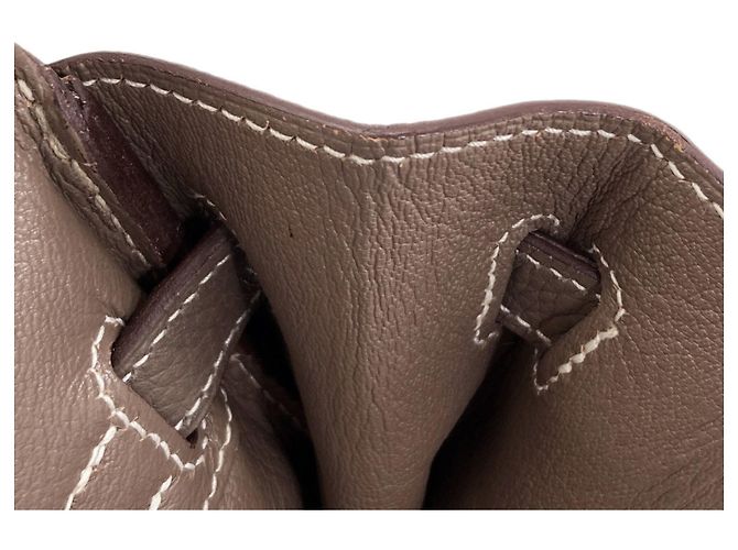 Hermès Borsa Hermes Birkin 30 in Etoupe Gray Taupe - vista 10