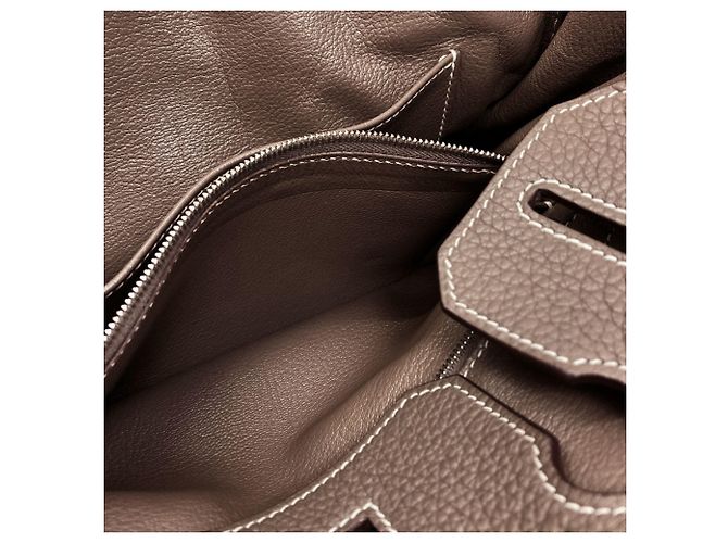Hermès Borsa Hermes Birkin 30 in Etoupe Gray Taupe - vista 13