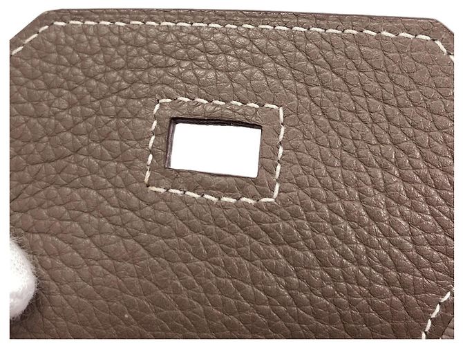 Hermès Borsa Hermes Birkin 30 in Etoupe Gray Taupe - vista 16