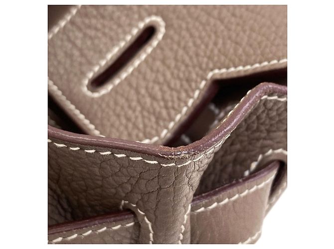 Hermès Borsa Hermes Birkin 30 in Etoupe Gray Taupe - vista 18