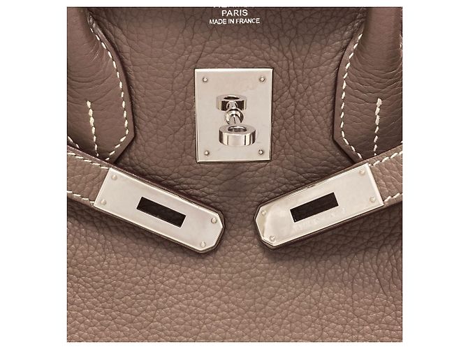 Hermès Borsa Hermes Birkin 30 in Etoupe Gray Taupe - vista 20
