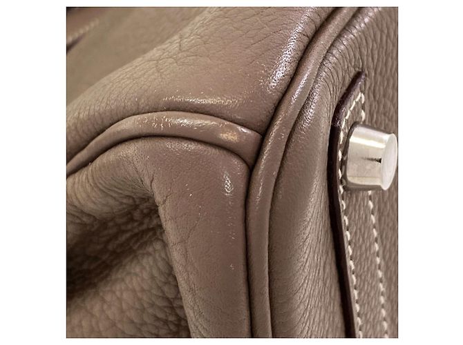 Hermès Borsa Hermes Birkin 30 in Etoupe Gray Taupe - vista 22