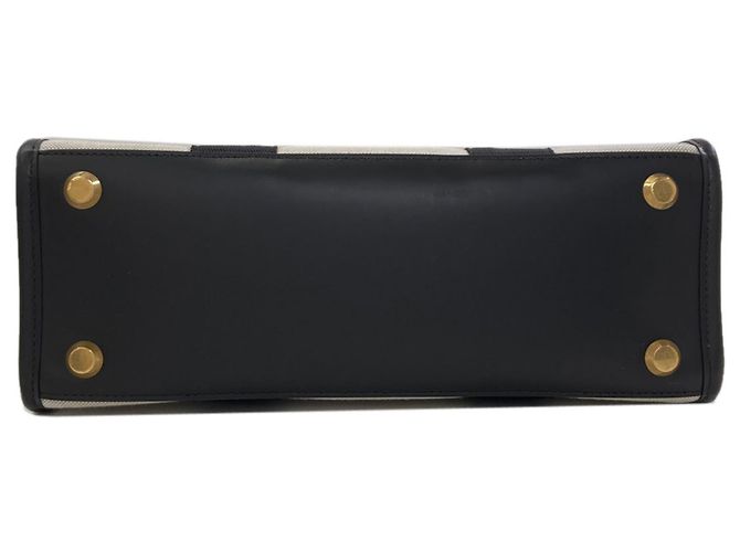 Balenciaga 671402 Hardware Borsa a mano piccola 2-Way Nero Bianco - vista 4