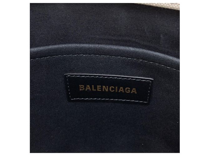 Balenciaga 671402 Hardware Borsa a mano piccola 2-Way Nero Bianco - vista 6