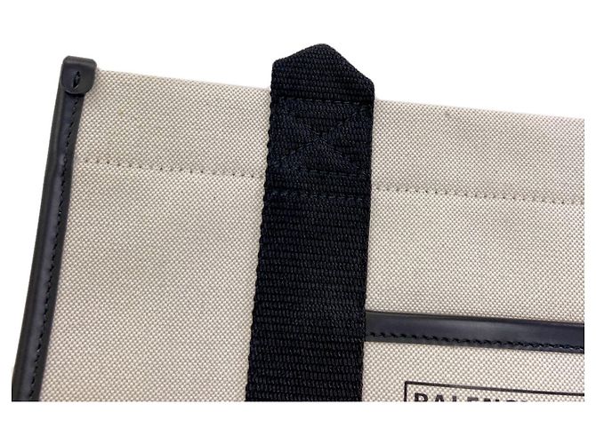 Balenciaga 671402 Hardware Borsa a mano piccola 2-Way Nero Bianco - vista 8