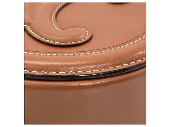 Céline Celine Oval Purse Cuir Triomphe Schultertasche Braun - Ansicht 12