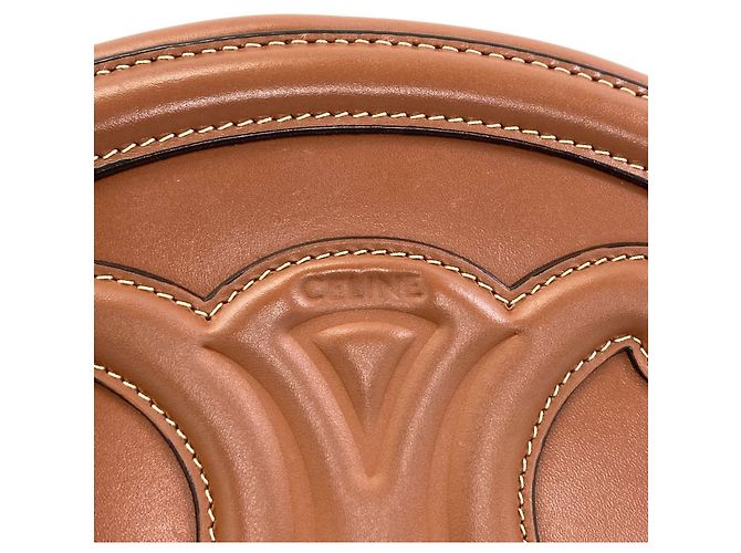 Céline Celine Oval Purse Cuir Triomphe Schultertasche Braun - Ansicht 6