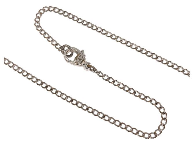 Collar Chanel Coco Mark Plata - vista 3