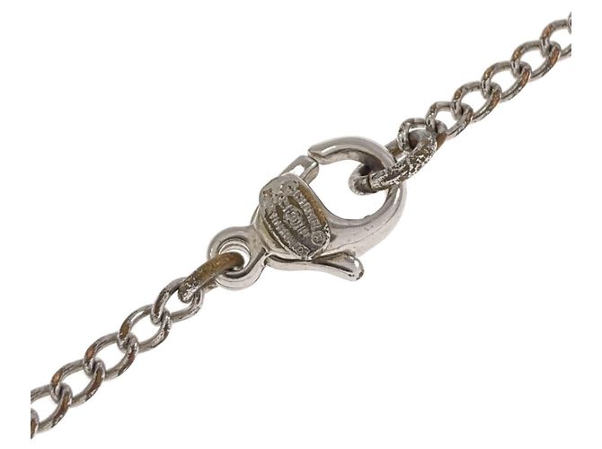Collar Chanel Coco Mark Plata - vista 4