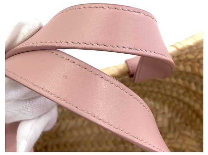 Céline Borsa Cesto Celine Classic Panier Triomphe Rosa Beige - vista 12