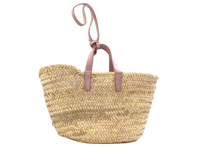 Céline Borsa Cesto Celine Classic Panier Triomphe Rosa Beige - vista 2
