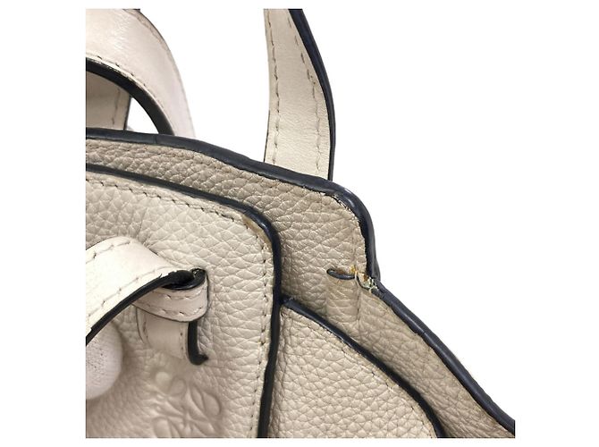 Borsa 2-Way Loewe Hammock Mini in vitello bianco - vista 11