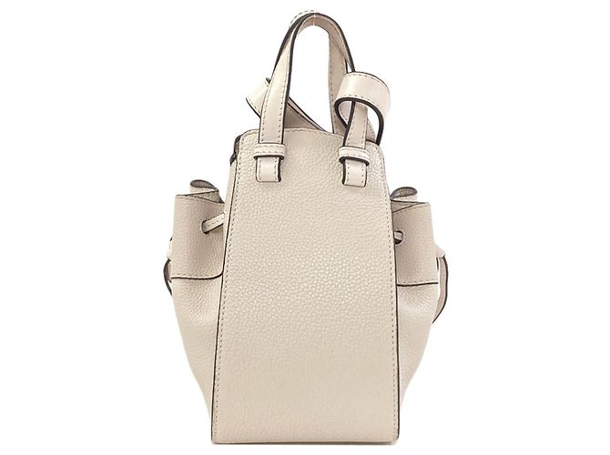 Borsa 2-Way Loewe Hammock Mini in vitello bianco - vista 2