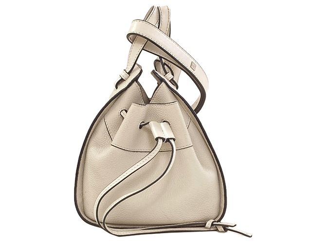 Borsa 2-Way Loewe Hammock Mini in vitello bianco - vista 3